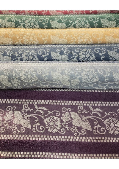 Bilmar Bukle Jakarlı Zambak Desenli El Ve Yüz Havlusu 50 X 90 Cm X 6 Adet Çok Renkli