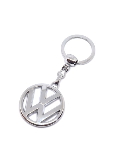 Volkswagen Uyumlu Logolu Metal Otomobil Anahtarlığı - Krom Kaplamalı