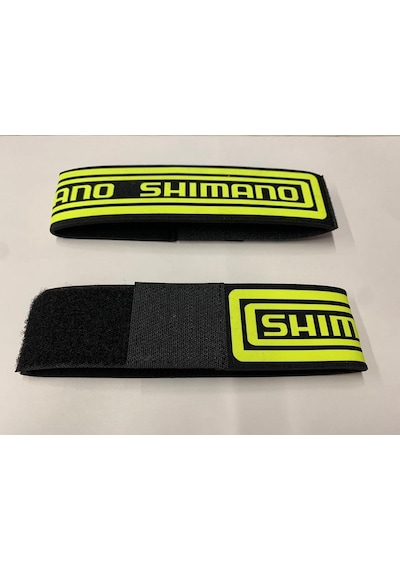 Shimano Reflektörlü Bisiklet Paça Bandı Tutuncu - Fosforlu Sarı Siyah