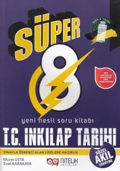 8. Sınıf T. C. İnkılap Tarihi ve Atatürkçülük Süper Soru Kitabı  -  Murat Usta  -  Nitelik Yayınları