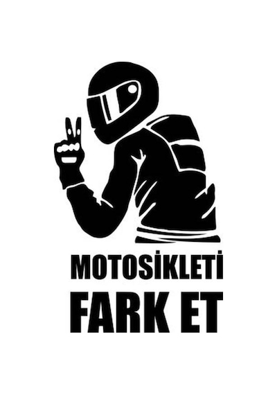 Oto Sticker Motosikleti Fark Et Stickeri 15X9Cm   Füme-