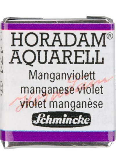 Schmincke Horadam Aquarell Artist Sulu Boya Manganese Violet Yarım Tablet