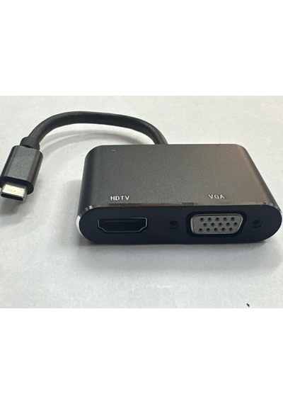 Typec To Hdmi Çevirici Apple Uyumlu MacBook İçin Typec Vga Çavirici Notebook Typec Vga Hdmi Çevirici