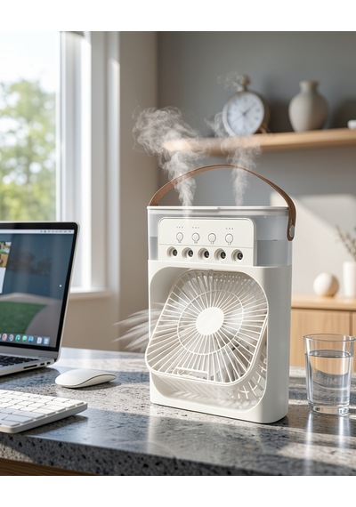 Mini Masaüstü Fan 500ml Su Hazneli Uczzzf9fan-6