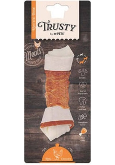 Trusty Extra Tavuklu Düğümlü Kemik Köpek Ödülü 75 Gr 15,3 Cm