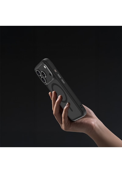 Apple Uyumlu iPhone 17 Kılıf M-safe Şarj Özellikli Benks Mist Protective Kapak Siyah