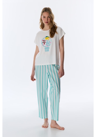 Penti Kırık Beyaz Hailey Tişört Pijama Üstü