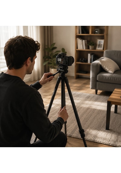 Hepu Hp-t04 Profesyonel Tripod 173 Cm 360 Top Kafa Ağırlık Kancalı Telefon Uyumlu