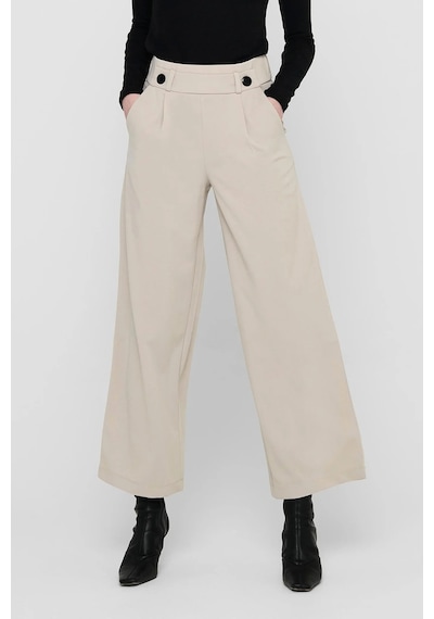 Jdy Jdygeggo Regular Fit Normal Bel Geniş Paça Pantolon Bayan Pantolon 15208430 Taş