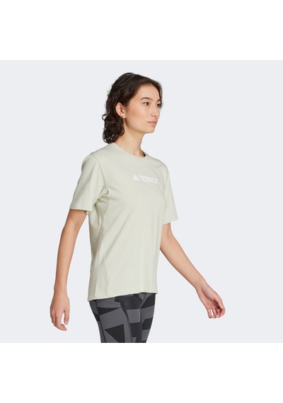 Adidas Terrex Classic Logo Kadın Yeşil T-shirt Jf9133 Yeşil
