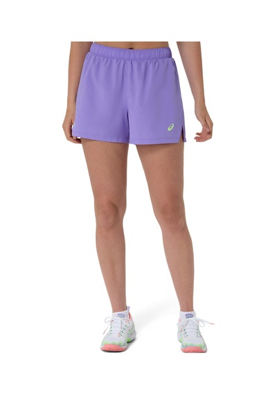 Asics Padel Court 2-n-1 Short Kadın Dark Aubergine/black Şort 2042a382-501