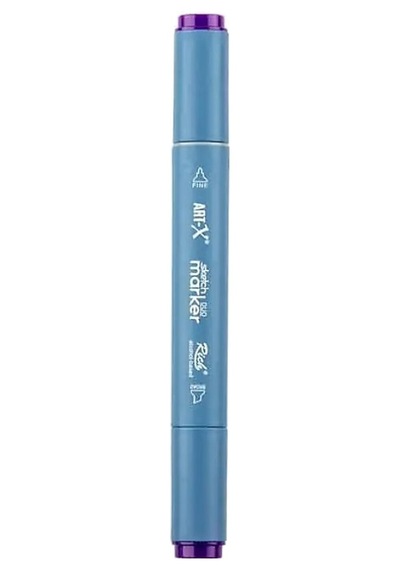 Rich Klm-17966 Art-x Sketch Marker Kalem Duo 267 Violet Standart