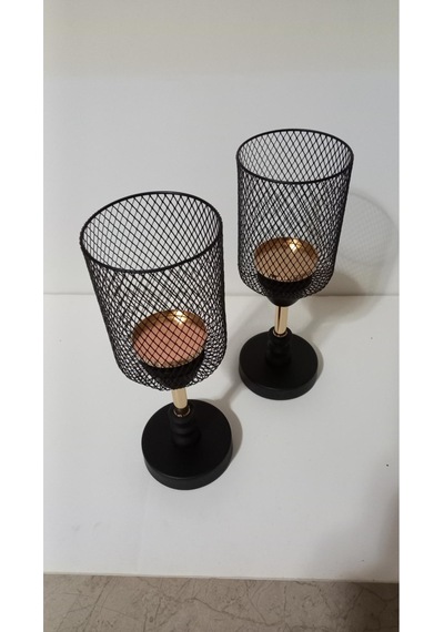 Mumluk Metal Syh-gold 26 Cm Siyah