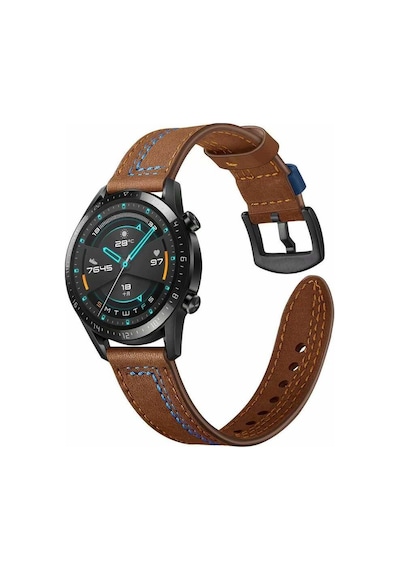 Gear S3 22mm Uyumlu Krd-19 Deri Zore Kordon-yeşil