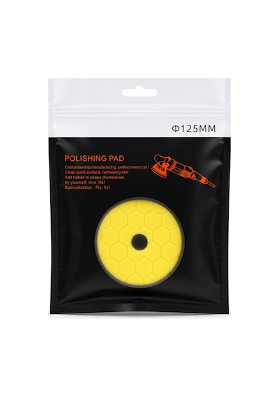 Codetha Orbital Polisaj Süngeri Hexagon Sarı 125 mm
