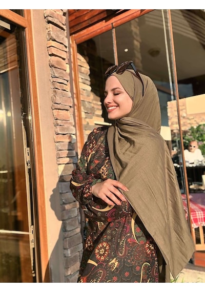 Moda Kaşmir Modal Şal Serisi Haki