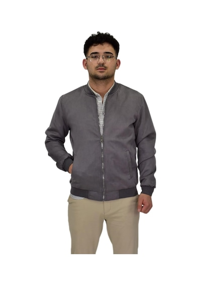 Erkek Mevsimlik Süet Spor Mont 8056 Bgl-st04372 Gri
