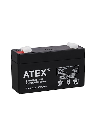 Atex Ax6-1.3 6v 1.3 Ah Bakımsız Kuru Akü