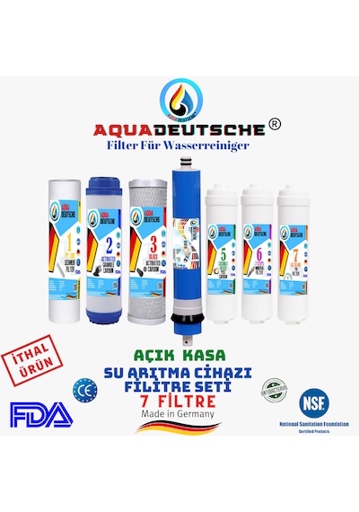 Açık Kasa 7 Filtre 14 Aşamalı Filtre Seti