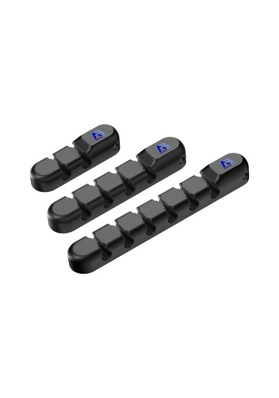 Apollobell Acp04-020 Ab 3 Parçalı Bilgisayar Kablo Klipsi Ve Silikon Kablo Tutucu Düzenleyici Seti.
