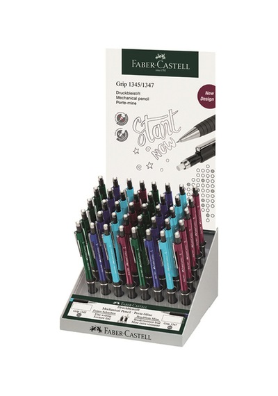 Faber-castell Versatil Kalem Grip 1345/47 2022 Kla. 0.7 0.5 Stant 40 Lı Çok Renkli