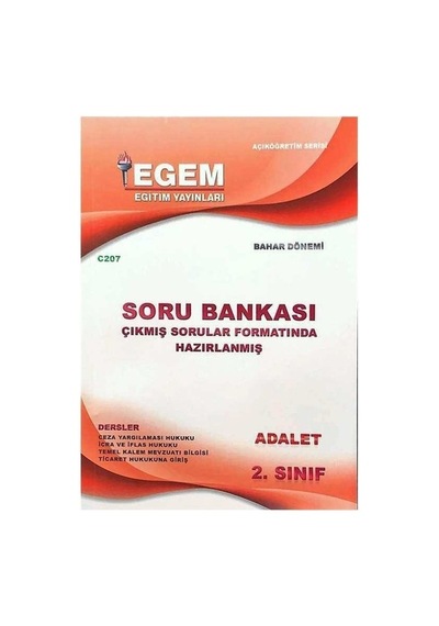 Egem Aöf Adalet Dön 1-2. Sınıf Bahar Konu Soru Çıkmış Seti