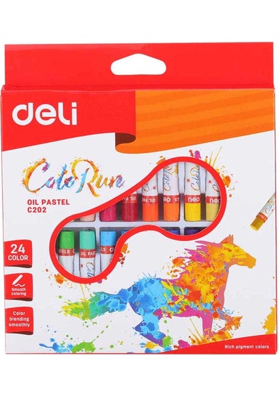 Deli Yağlı Pastel Seti - 24 Renk