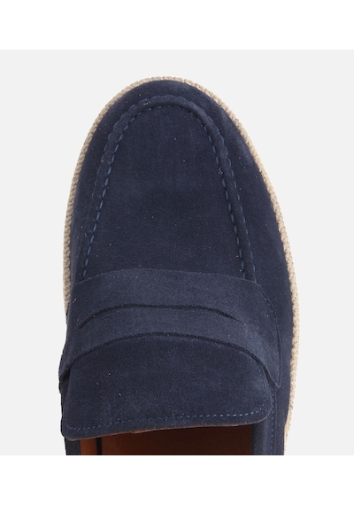 Hotiç Erkek Süet Deri Lacivert Hasır Detaylı Günlük Loafer 02ayh319490a680 02ayh319490a680 Lacivert
