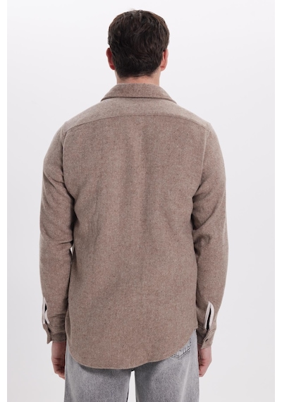 Tudors Erkek Slim Fit Dar Kesim Armürlü Oduncu Cepli Spor Yaka Kahverengi Gömlek-41945 Kahverengi Tudors Erkek Slim Fit Dar Kesim Armürlü Oduncu Cepli Spor Yaka Kahverengi Gömlek-41945 Kahverengi