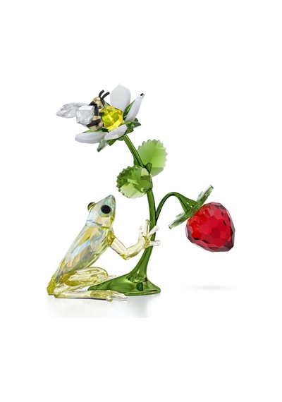 5667599 Swarovski Ev Dekorasyonu Idyllıa:frog, Bee And Strawberry