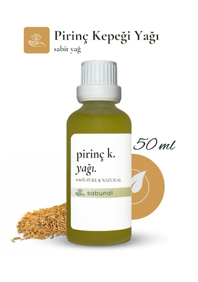 Sabunal Pirinç Kepeği Yağı 50 ML Cilt Aydınlatıcı Ve Eşitleyici Bakım Yağı
