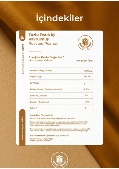 Tuzlu Yer Fıstıgı İçi 250 Gr Diğer