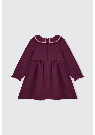 Panço Kız Bebek Bordo Elbise 2621gb26002 Kırmızı