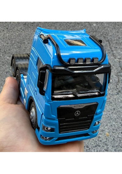 Mercedes Kafa Oynar Oyuncak Metal Taşıyıcı Tır Çekici Actroc Model Diecast 12 Cm Maket Koleksiyon Araba