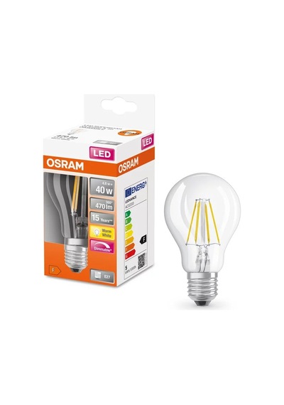 Dimmable 4w Led Ampul 2700k Sarı Işık, A40 Tipi