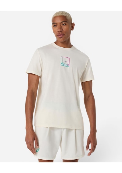 Asics Court Core Graphıc Tee Erkek Bej Kısa Kollu Tshirt 2041a355-100