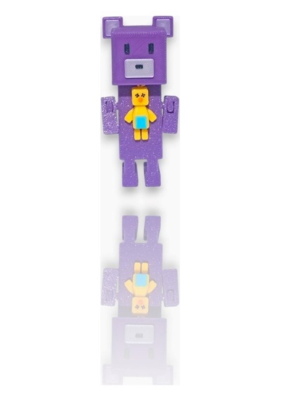Super Adventure Bears - Ayı , Baaren Ve Şika Kaliteli Loy3d 9 Cm Mor
