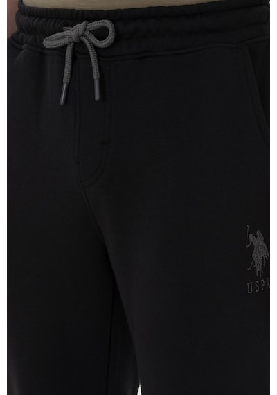 U.S. Polo Assn. Lastikli Bel Slim Fit Erkek Örme Pantolon Herold Siyah