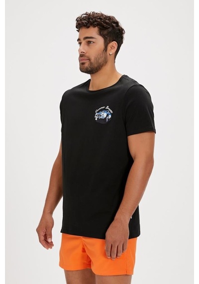 Bad Bear Dustın T-shırt Nıght Erkek Tişört Siyah S-xxl 001