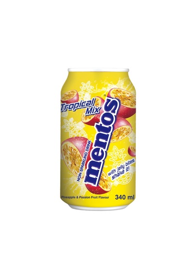 Mentos Non-sparkling Drink Tropical Mix 340ml
