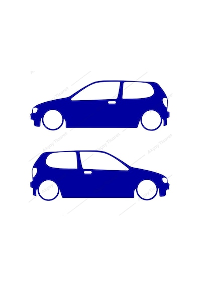 Volkswagen Polo Sticker Polo Gölge Sticker Oto Sticker