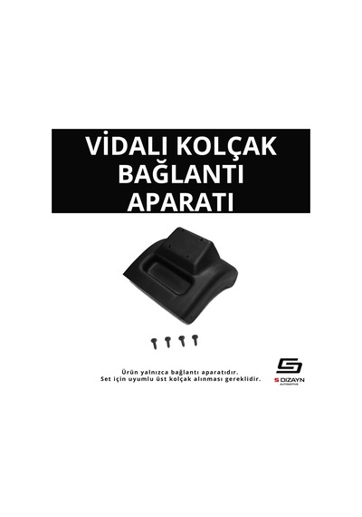 S-dizayn Ford Focus 2 Abs Vidalı Kol Dayama Kolçak Alt Adaptör 2005-2011 A+kalite