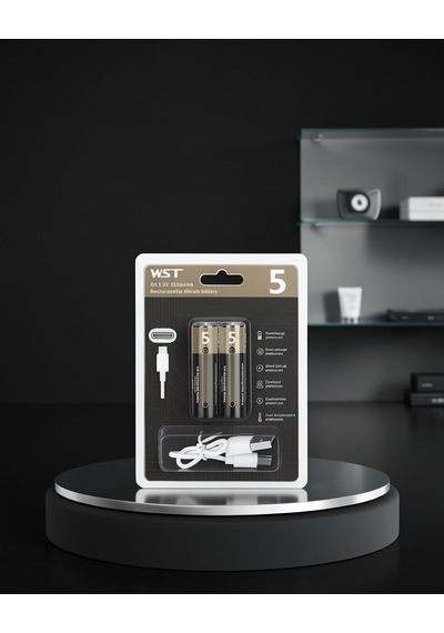 Aa Lityum Pil Type-c Şarjlı 1.5v Çiftli Paket Uczzzsaatpilii-3