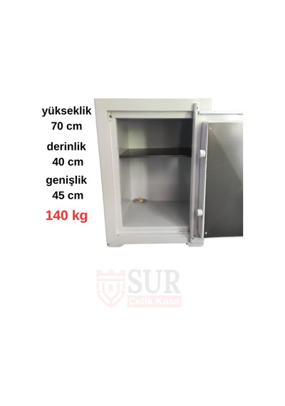 Sur Çelik Para Kasaları 70 Cm 140 Kg Yangına Dayanıklı