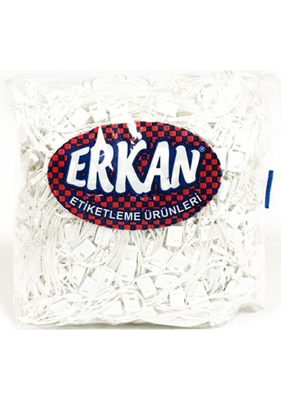 Erkan Kilitli Etiket İpi Beyaz 1000'Li