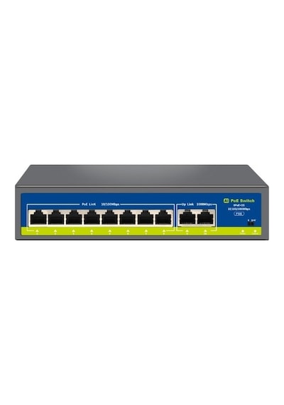 Novacom Nvc-hıf0820gbl-c Poe Switch 8 Port Poe 2 Port Uplink
