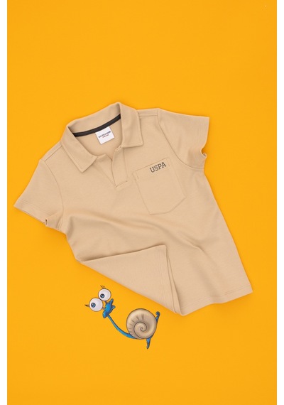 U.s. Polo Assn. Erkek Çocuk Kum Tişört 50295438-vr085 Kum