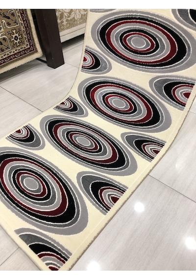 Saray Halı Vizyon 11169 Ws 80X150 Gri Kırmızı Küçük Ölçü Halı !