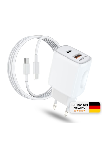 Woyax Hızlı Şarj Aleti 33w Type-c Kablo Beyaz Android / Apple Uyumlu iPhone / Tablet ' Beyaz