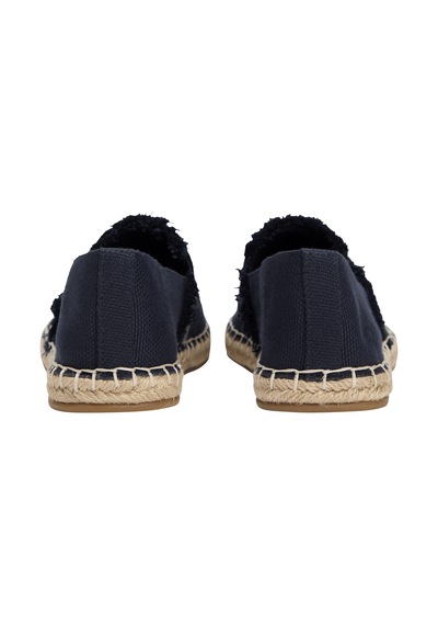 Tommy Hilfiger Frınge Canvas Closed Espadrılle Kadın Mavi Espadril - Fw0fw08881